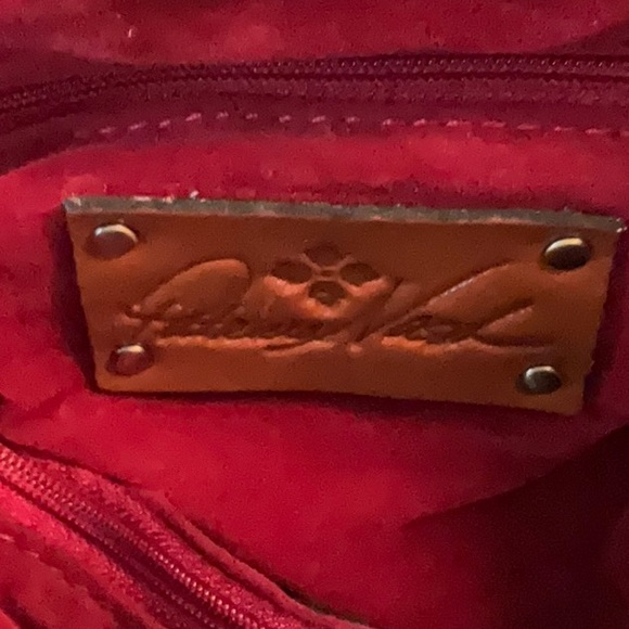 PATRICIA NASH ALL LEATHER FLORAL SATCHEL BAG NWT - Picture 7 of 7